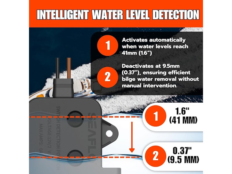 Interruttore elettronico automatico per pompe di sentina