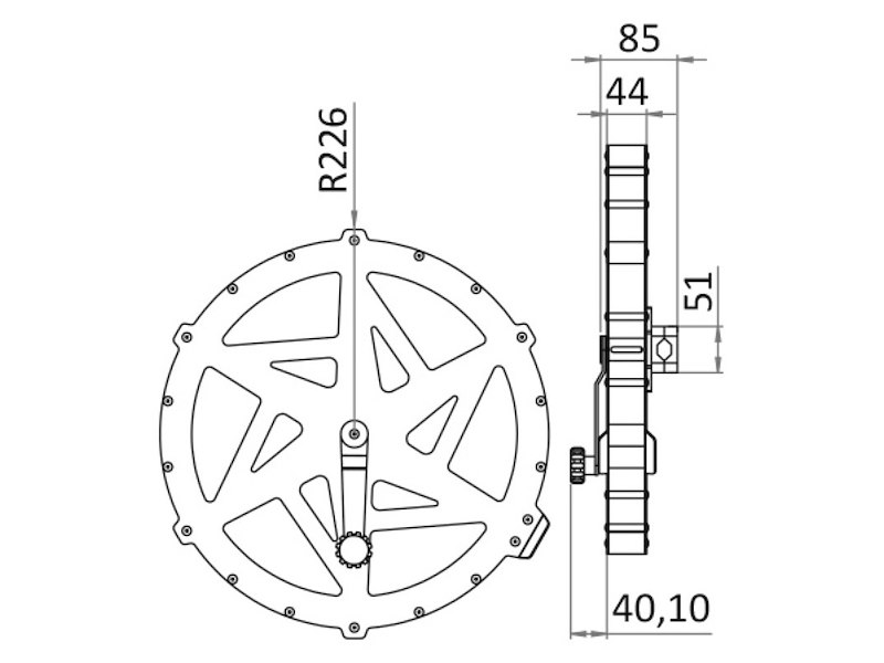 Avvolgitore per nastro DOUGLAS MARINE Evo Reel in acciaio inox