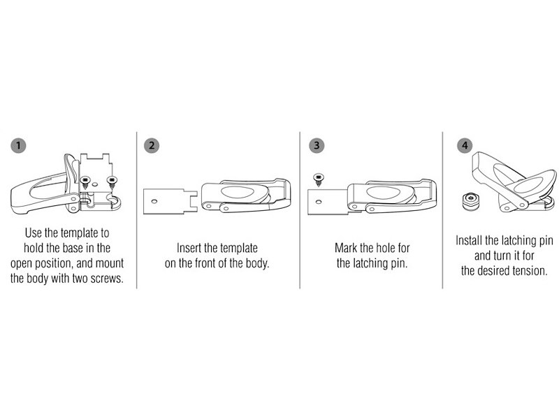 Chiusura a leva in acciaio inox