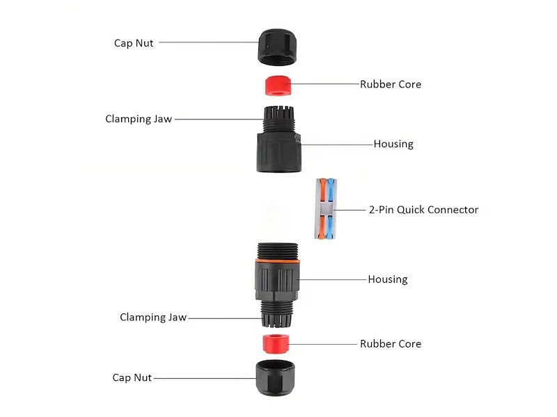 Connettore elettrico impermeabile