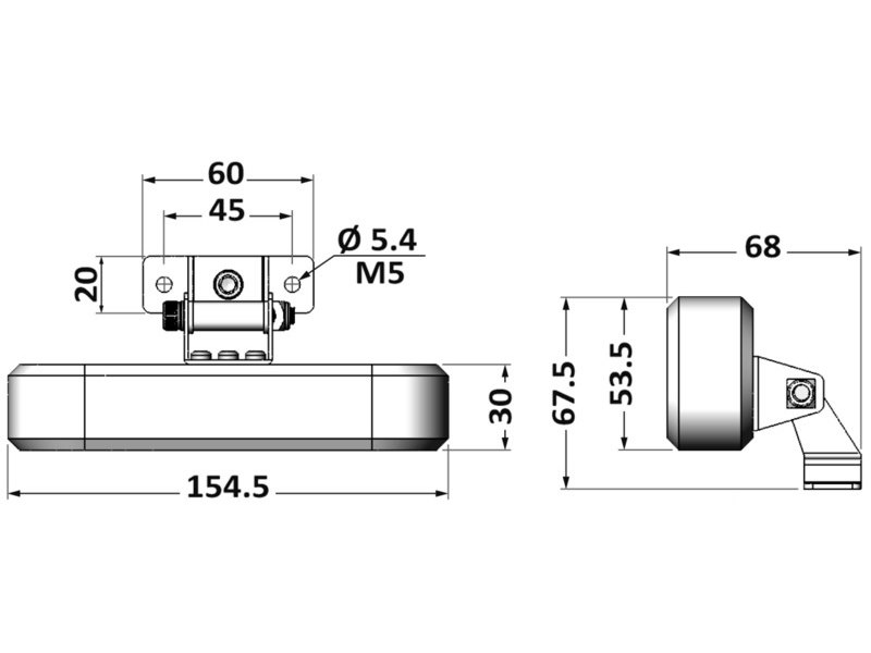Faro a LED orientabile autoreggente