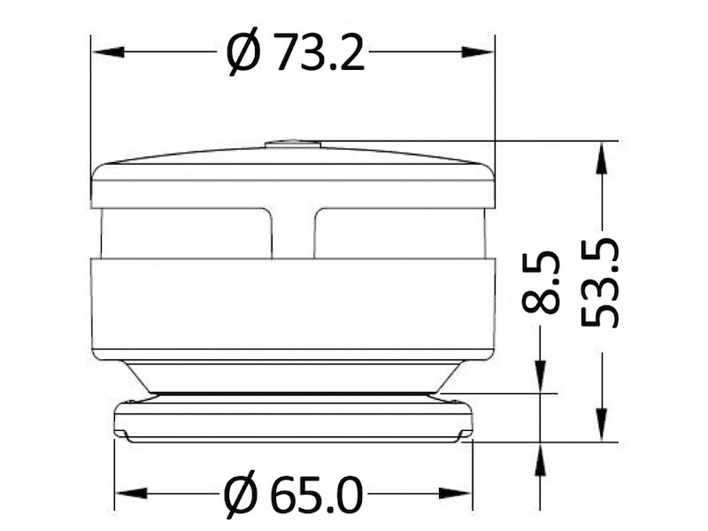 Luce di via 360° a batteria