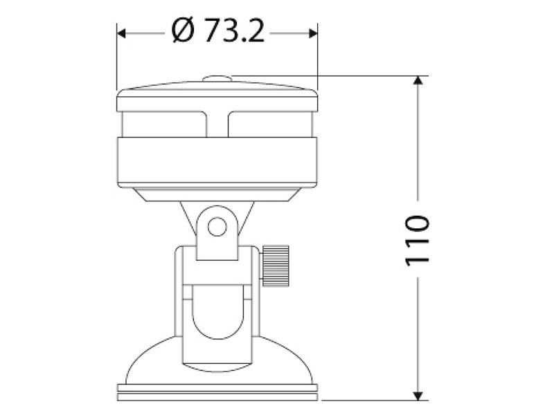 Luce di via 360° a batteria