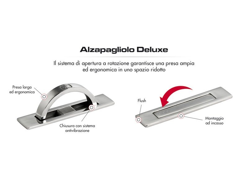 Alzapagliolo Deluxe in Acciaio Inox