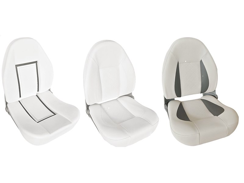 Sedile comfort con schienale alto ribaltabile