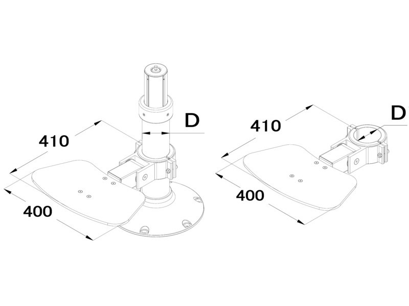 Pedane poggiapiedi pieghevoli