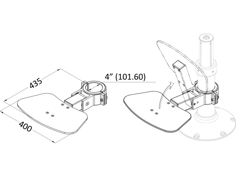 Pedane poggiapiedi pieghevoli