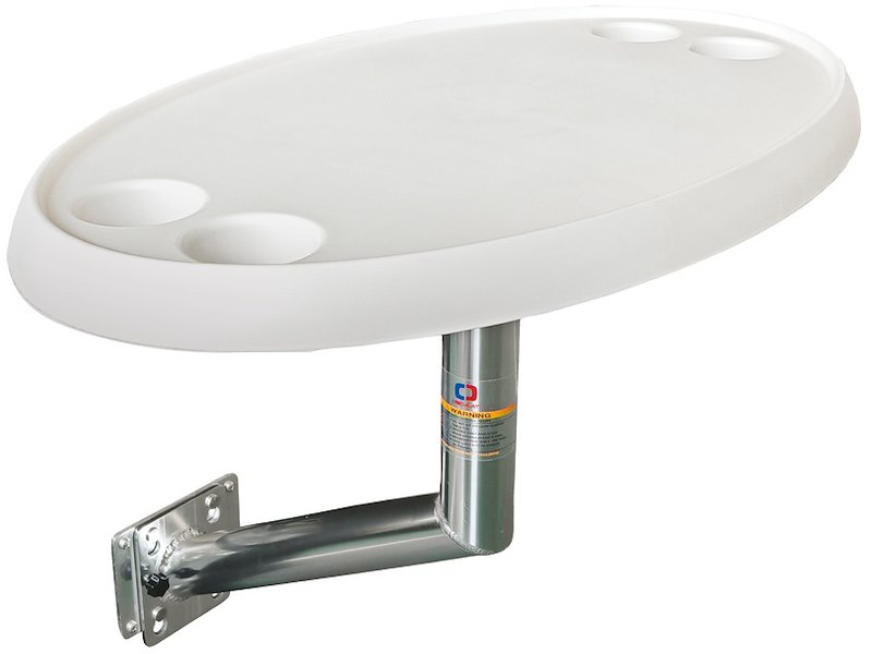 Gamba tavolo per montaggio su paratia laterale