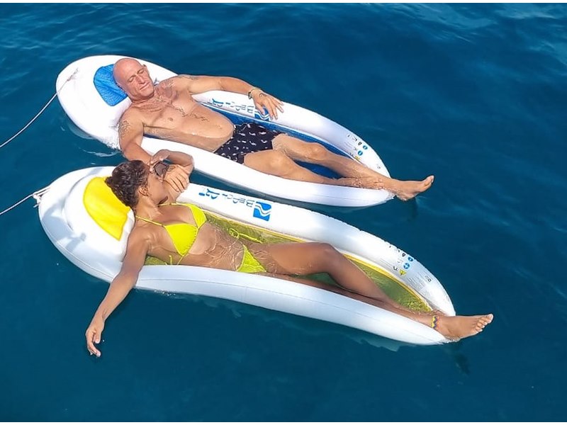 Amaca Galleggiante BeachArt con rete