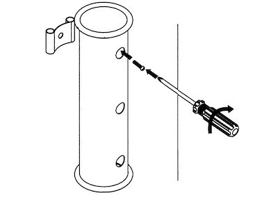 Portacanna a parete fissaggio invisibile