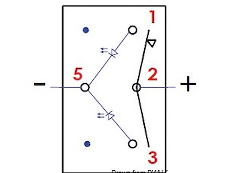 Interruttore a bascula impermeabili IP56 Marina R II doppio LED