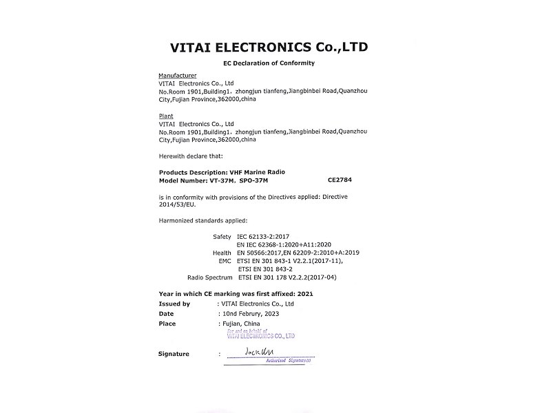 Vhf portatile Sportnav SPO37M