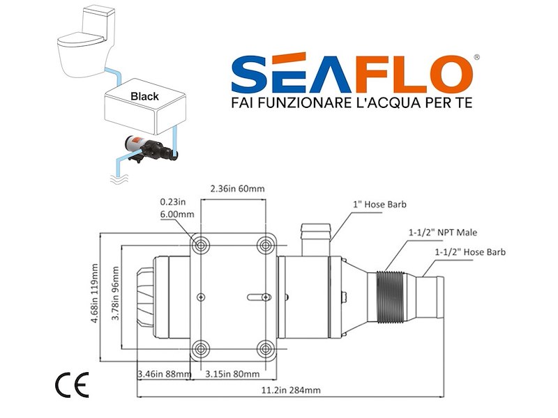 Pompa maceratore Seaflo