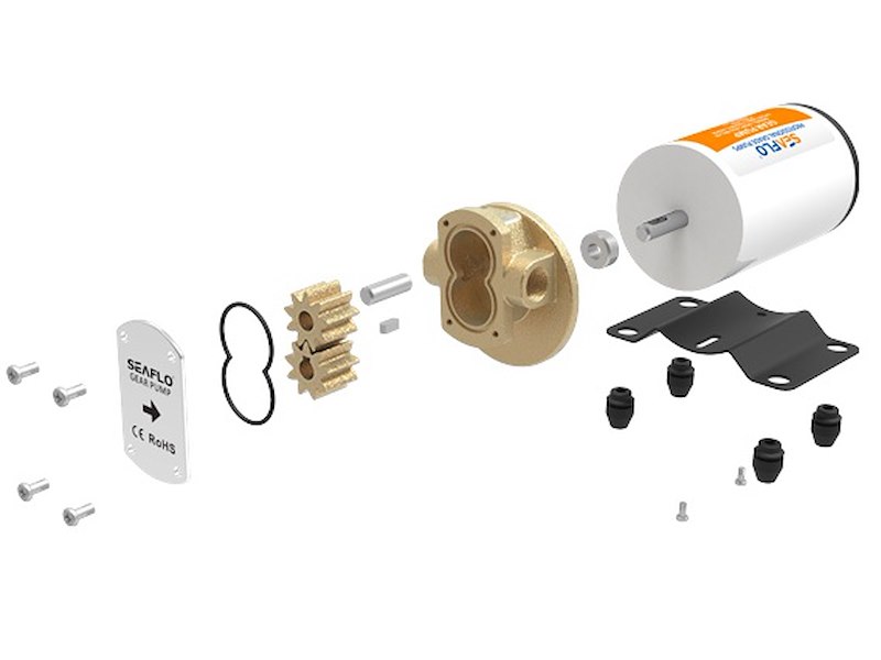 Pompa ad ingranaggi SeaFlo travaso olio gasolio