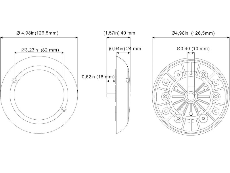 Luce Subacquea AkerLight Circle RGB