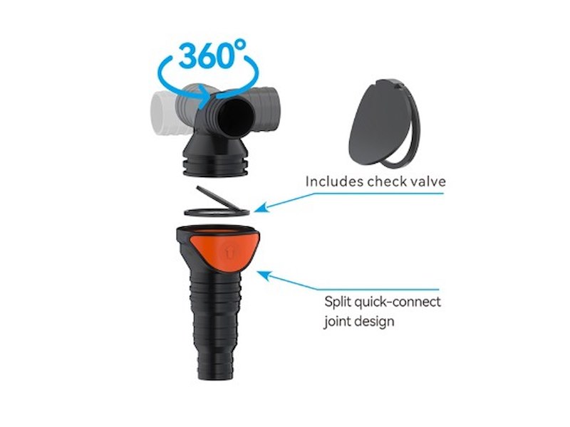 Valvola non ritorno Seaflo a gomito