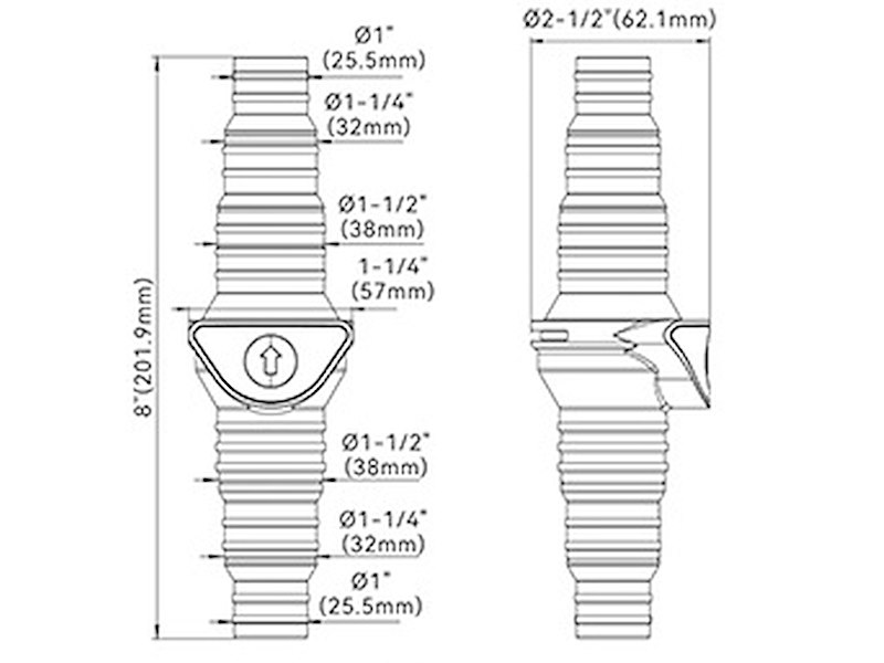 Valvola di non ritorno Seaflo in linea
