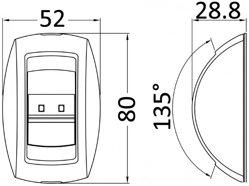 Luci di via compatte in policarbonato bianco