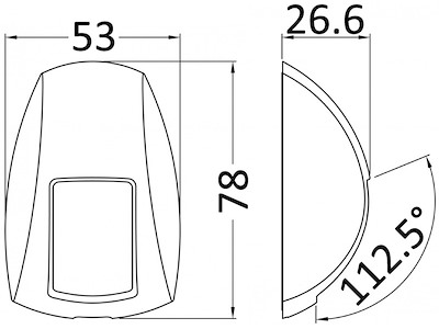 Luci di via compatte in policarbonato bianco