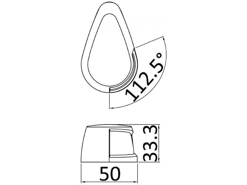 Luci di via compatte in policarbonato bianco