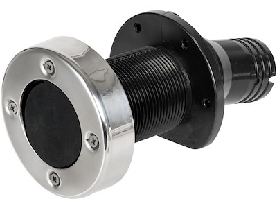 Sistema di scarico a mare / svuotamento pozzetti per specchi di poppa Waterfall