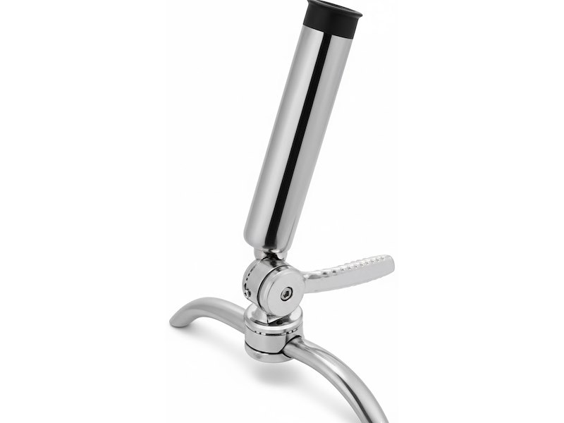 Portacanne orientabile a cricchetto inox