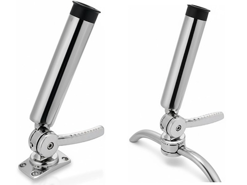 Portacanne orientabile a cricchetto inox