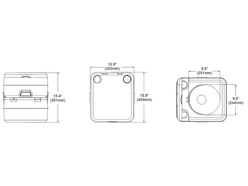 Wc chimico SeaFlo multifunzione - 20 lt