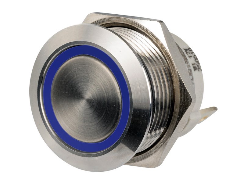 Interruttori Push-Pull FLAT a basso profilo in acciaio inox