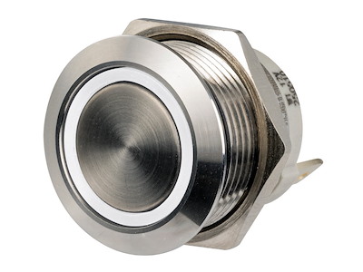 Interruttori Push-Pull FLAT a basso profilo in acciaio inox