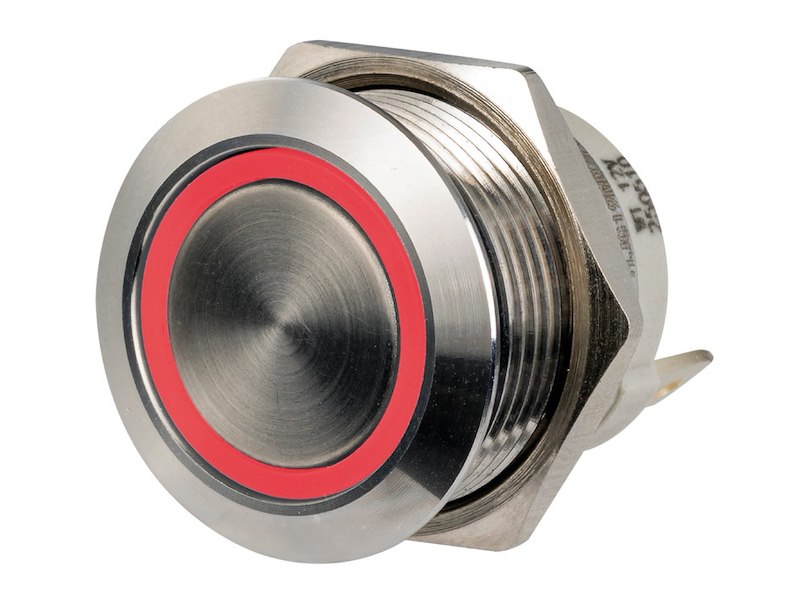 Interruttori Push-Pull FLAT a basso profilo in acciaio inox