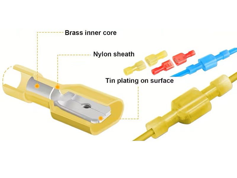 Kit connettori faston isolati - 120 pz -