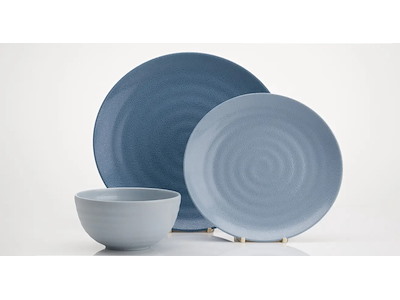 Set Stoviglie per barca "Shades of Blue" in Melamina Premium