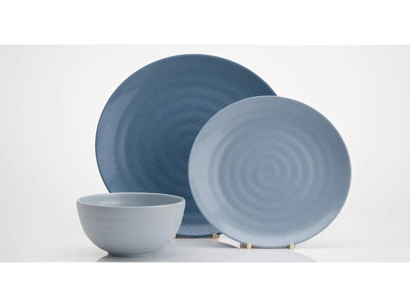 Set Stoviglie per barca "Shades of Blue" in Melamina Premium