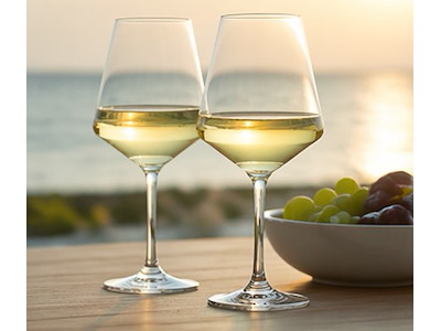 Set Calici barca "Crystal Clear" - 2 Pz -