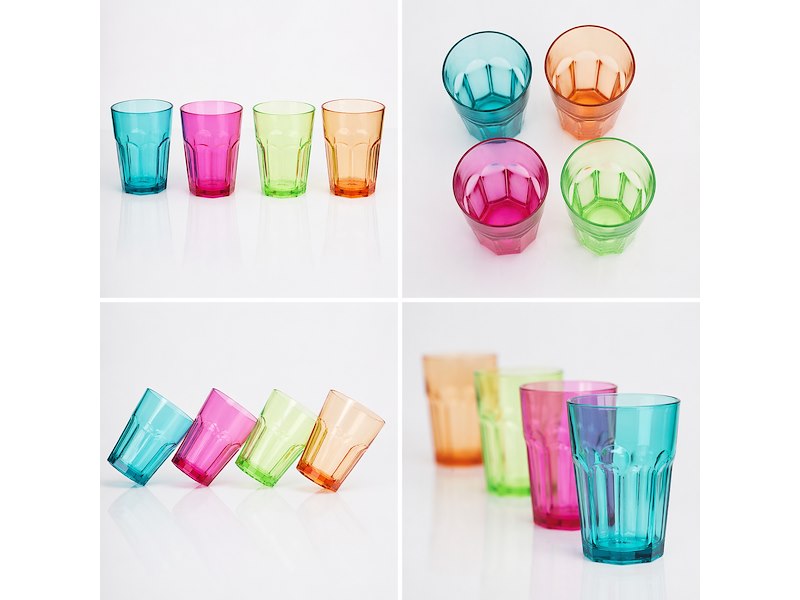 Set 4 Bicchieri Infrangibili Flamefield – Multicolore