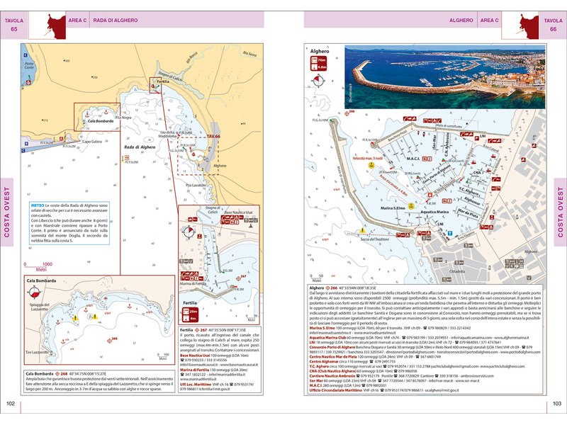 Portolano cartografico Sardegna e Bocche di Bonifacio