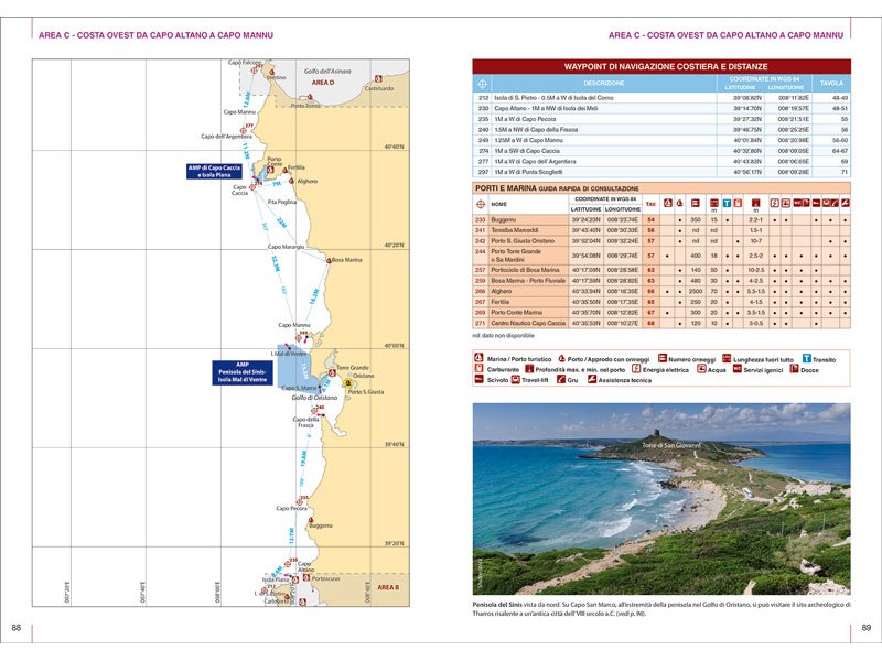 Portolano cartografico Sardegna e Bocche di Bonifacio