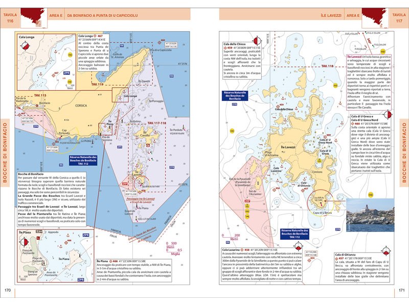 Portolano cartografico Sardegna e Bocche di Bonifacio