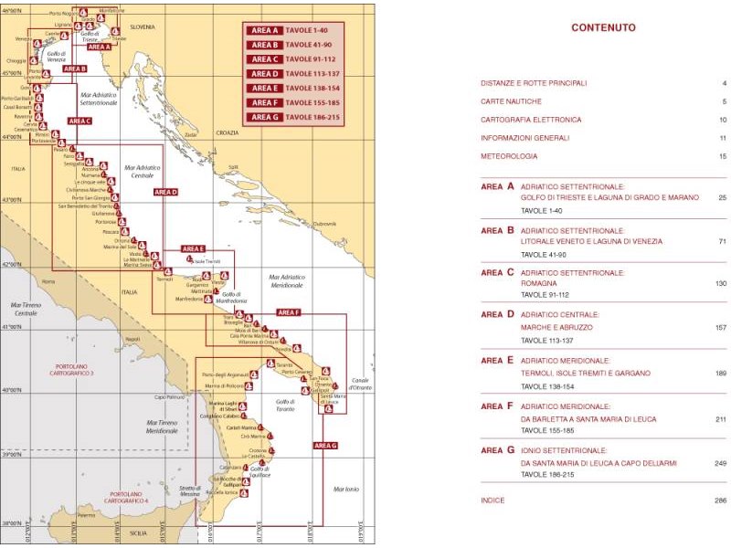 Portolano Cartografico Adriatico Occidentale e Ionio Settentrionale -  n. 5 -