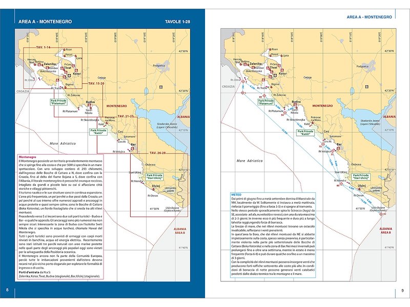 Portolano Cartografico Montenegro e Albania - n. 17 -