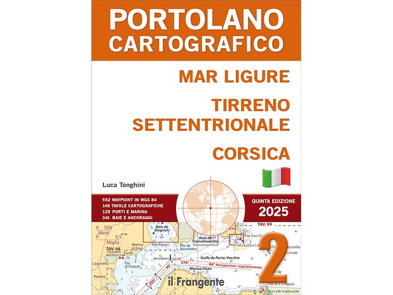 Portolano cartografico Mar Ligure - Tirreno setten - Corsica