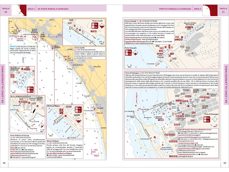 Portolano cartografico Mar Ligure - Tirreno setten - Corsica