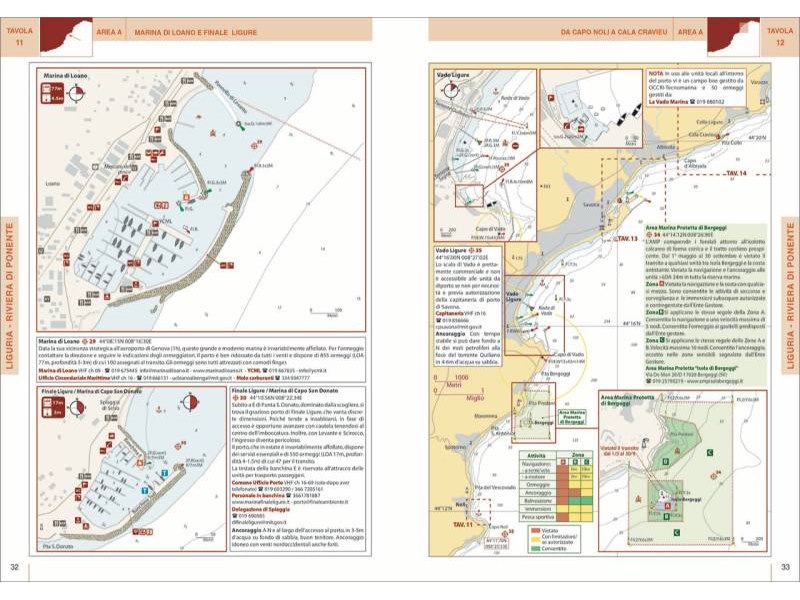 Portolano cartografico Mar ligure - Golfo di Genova - Golfo di La Spezia