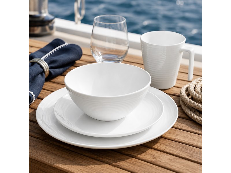 Set Stoviglie melamina "Seramika White"