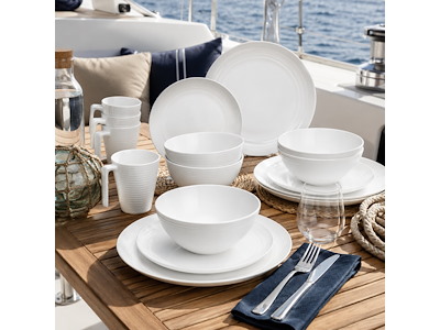 Set Stoviglie melamina "Seramika White"