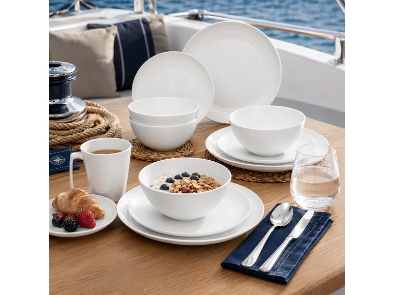 Set Stoviglie melamina "Seramika White"