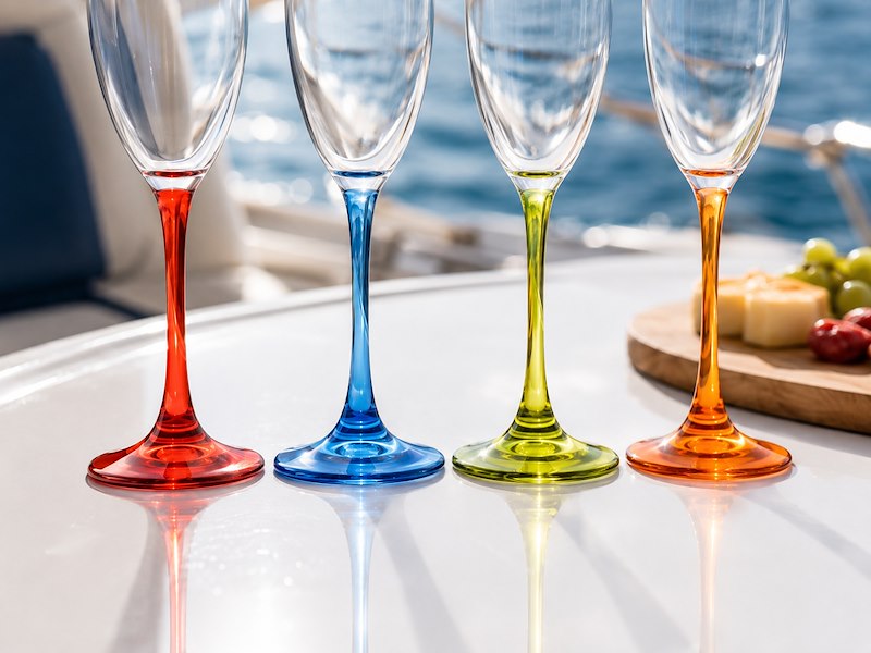 Set 4 Flute da Prosecco Colorati