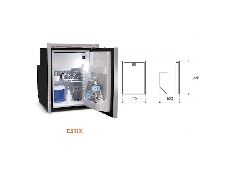 Frigo-freezer Vitrifrigo in acciaio inox – C51 iX OCX2