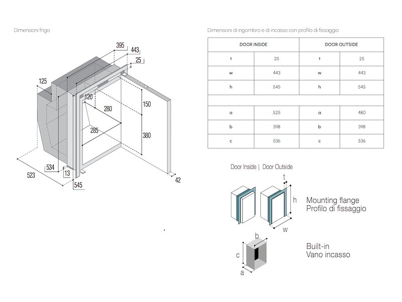 Frigo-freezer Vitrifrigo in acciaio inox – C51 iX OCX2